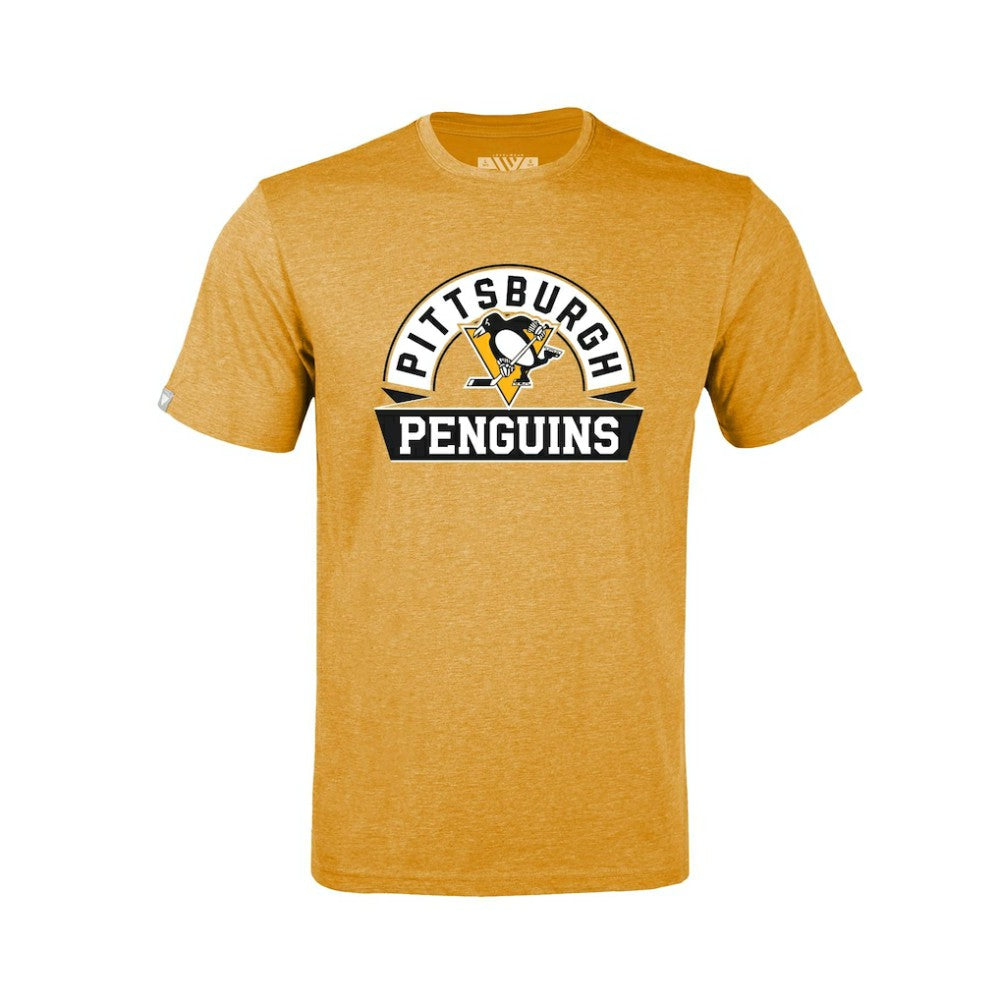 NHL Pittsburgh Penguins Levelwear Youth Little Richmond Banner Arch T-Shirt