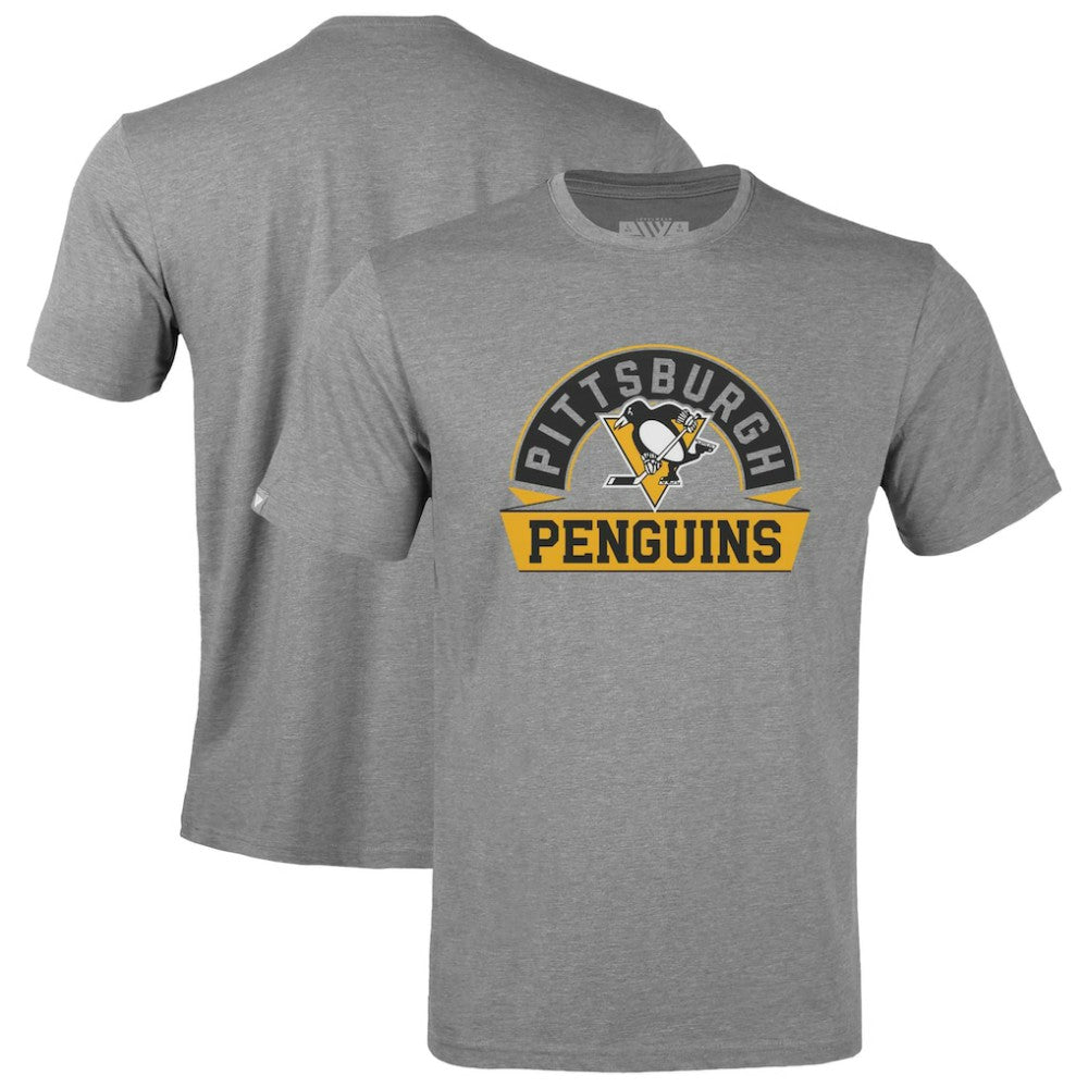 NHL Pittsburgh Penguins Levelwear Youth Little Richmond Banner Arch T-Shirt