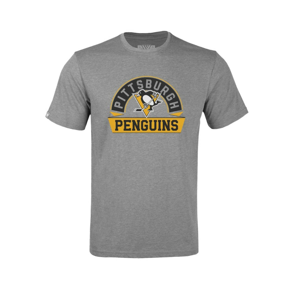 NHL Pittsburgh Penguins Levelwear Youth Little Richmond Banner Arch T-Shirt
