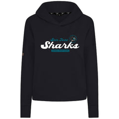 NHL San Jose Sharks Levelwear Women's Sweet Monument Tri-Blend Cropped Pullover Hoodie