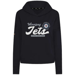 NHL Winnipeg Jets Levelwear Women's Sweet Monument Tri-Blend Cropped Pullover Hoodie