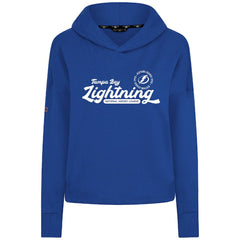 NHL Tampa Bay Lightning Levelwear Women's Sweet Monument Tri-Blend Cropped Pullover Hoodie