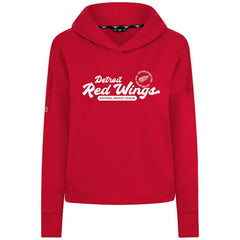 NHL Detroit Red Wings Levelwear Women's Sweet Monument Tri-Blend Cropped Pullover Hoodie