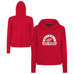 NHL Detroit Red Wings Levelwear Women's Sweet Banner Arch Tri-Blend Cropped Pullover Hoodie