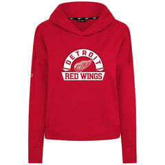 NHL Detroit Red Wings Levelwear Women's Sweet Banner Arch Tri-Blend Cropped Pullover Hoodie