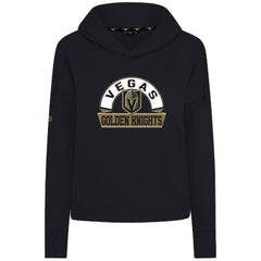 NHL Vegas Golden Knights Levelwear Women's Sweet Banner Arch Tri-Blend Cropped Pullover Hoodie