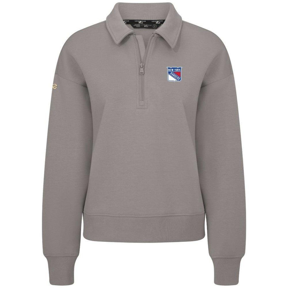 NHL New York Rangers Levelwear Women's Canmore Quarter-Zip Pullover