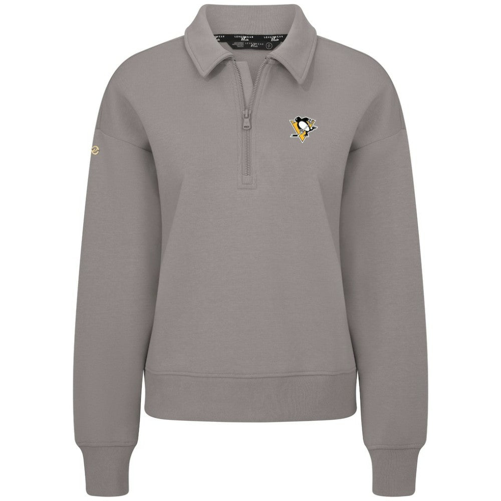 NHL Pittsburgh Penguins Levelwear Women's Canmore Quarter-Zip Pullover