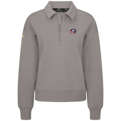 NHL Columbus Blue Jackets Levelwear Women's Canmore Quarter-Zip Pullover