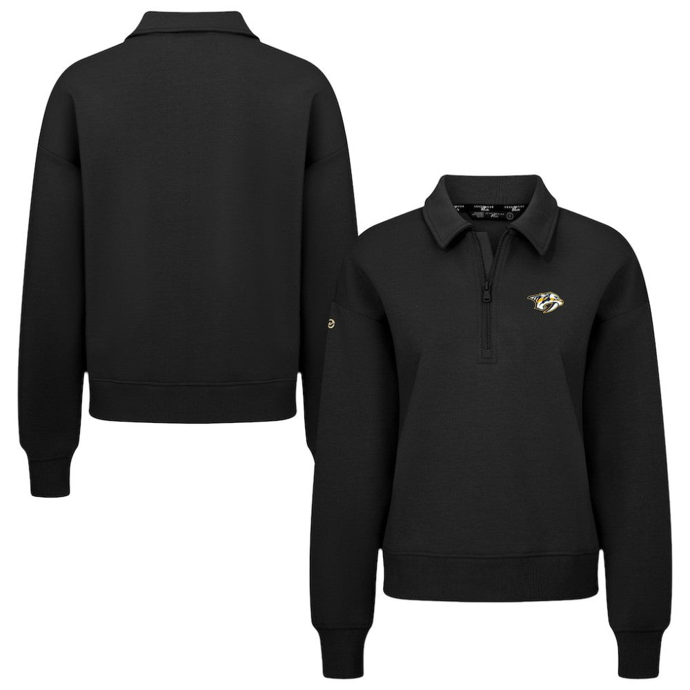 NHL Nashville Predators Levelwear Women's Canmore Quarter-Zip Pullover