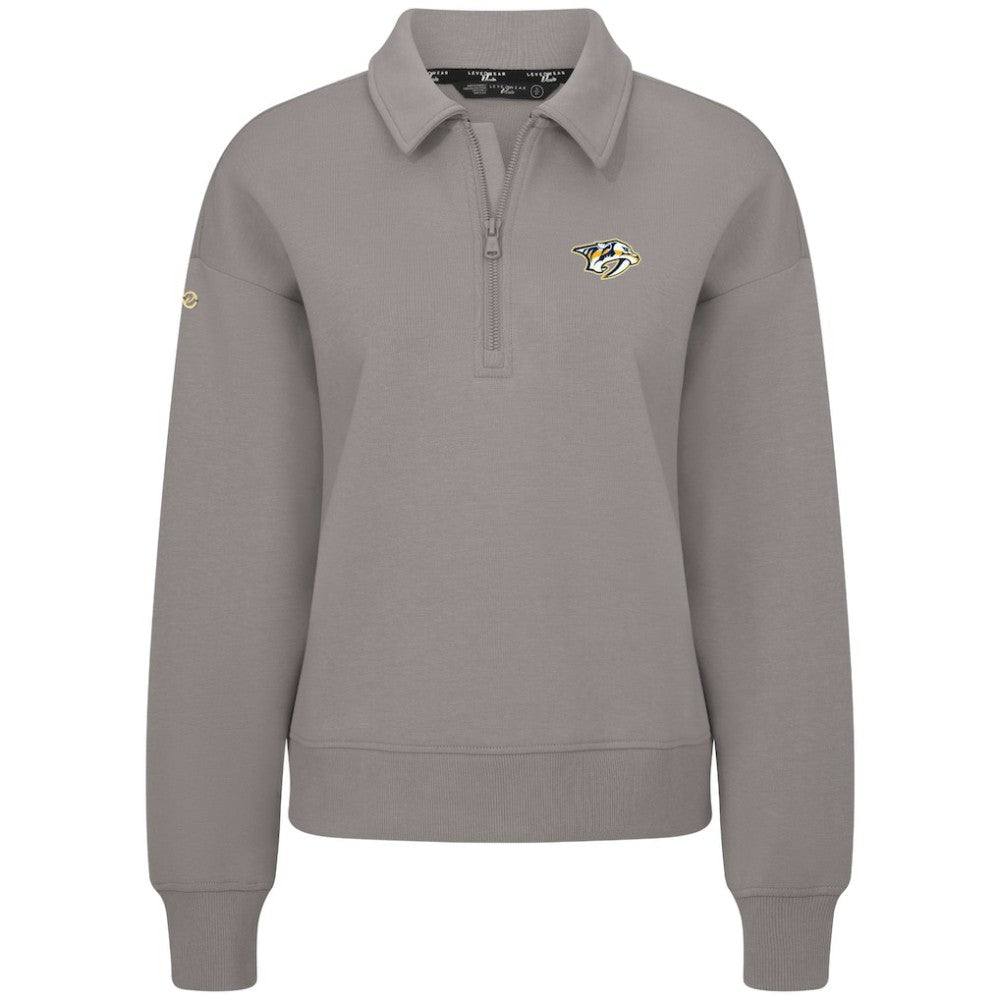 NHL Nashville Predators Levelwear Women's Canmore Quarter-Zip Pullover