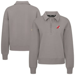 NHL New Jersey Devils Levelwear Women's Canmore Quarter-Zip Pullover