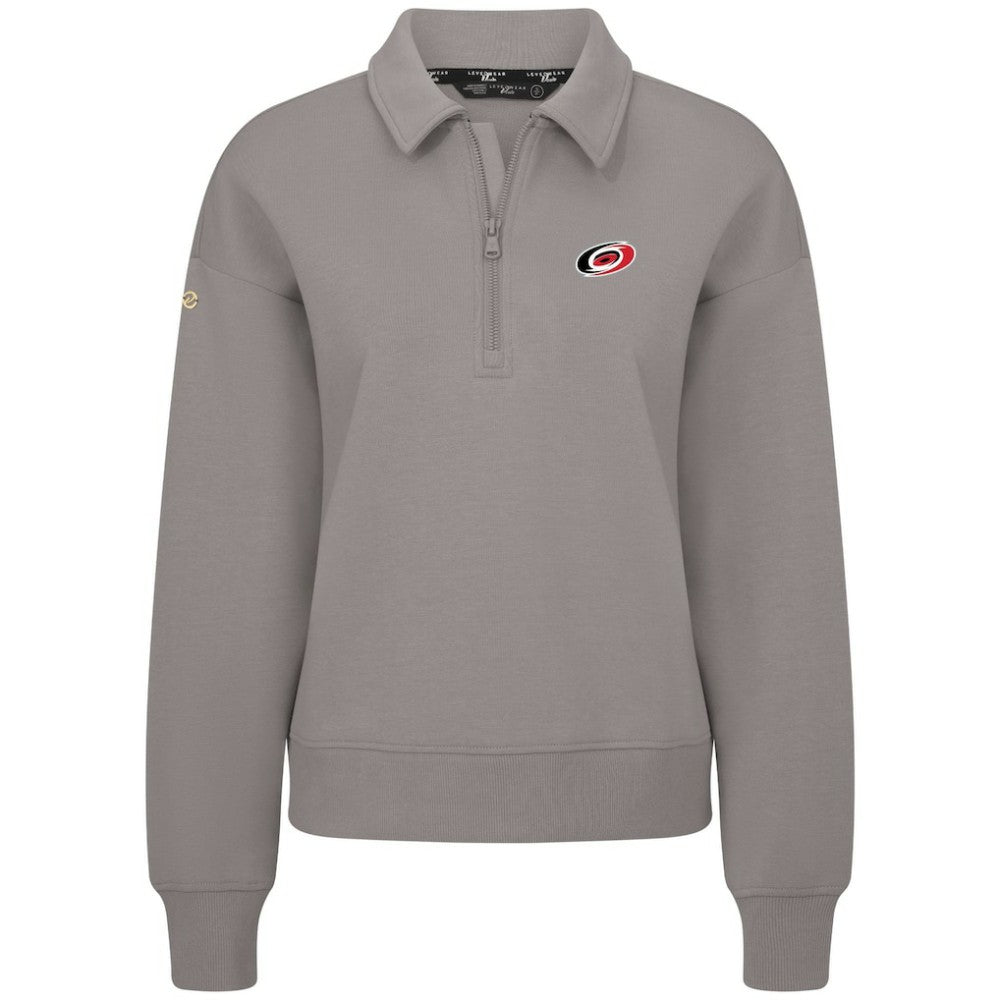 NHL Carolina Hurricanes Levelwear Women's Canmore Quarter-Zip Pullover