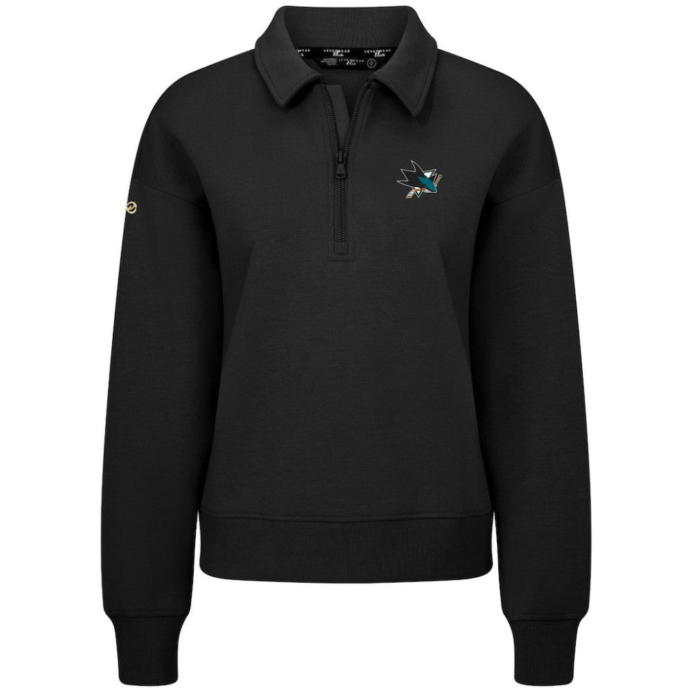 NHL San Jose Sharks Levelwear Women's Canmore Quarter-Zip Pullover