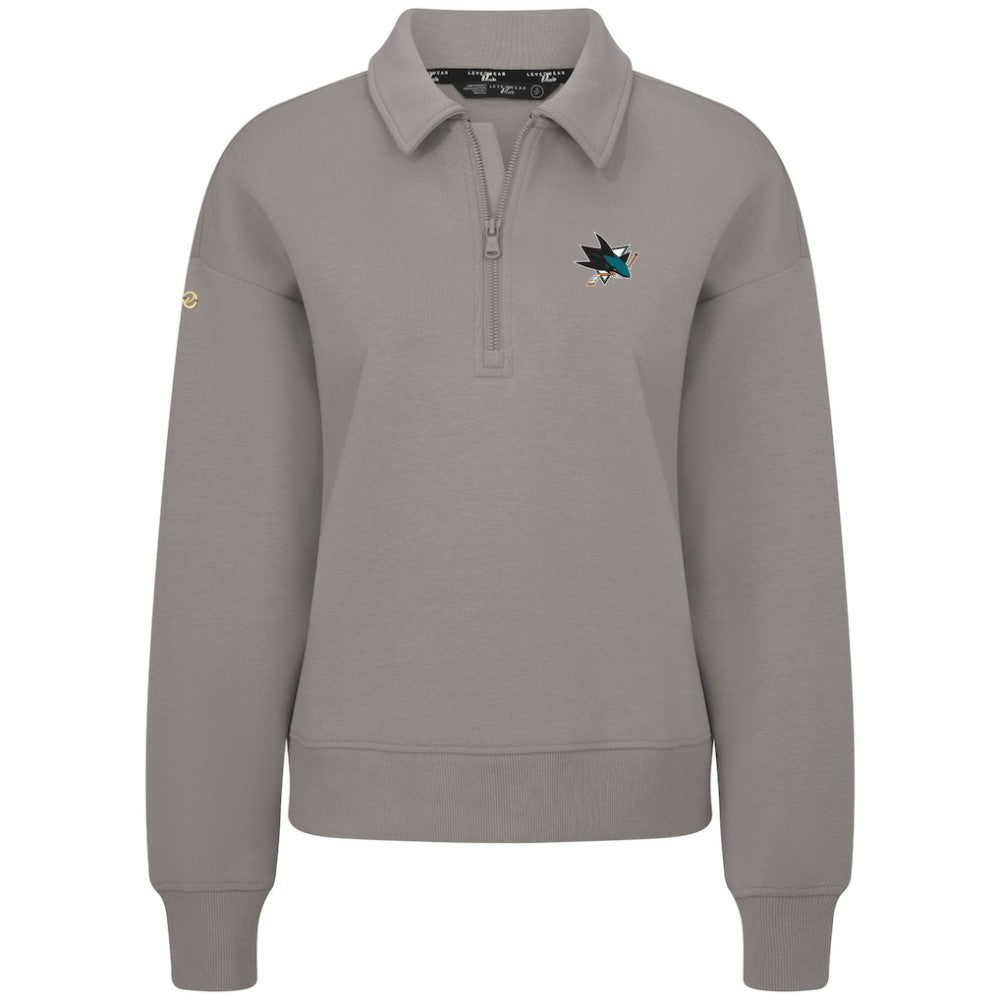 NHL San Jose Sharks Levelwear Women's Canmore Quarter-Zip Pullover