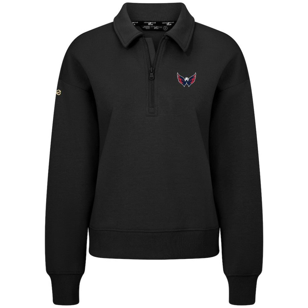 NHL Washington Capitals Levelwear Women's Canmore Quarter-Zip Pullover