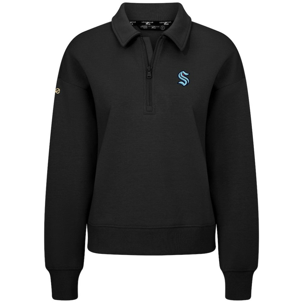 NHL Seattle Kraken Levelwear Women's Canmore Quarter-Zip Pullover