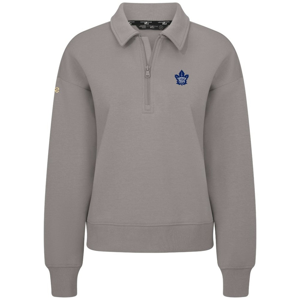 NHL Toronto Maple Leafs Levelwear Women's Canmore Quarter-Zip Pullover