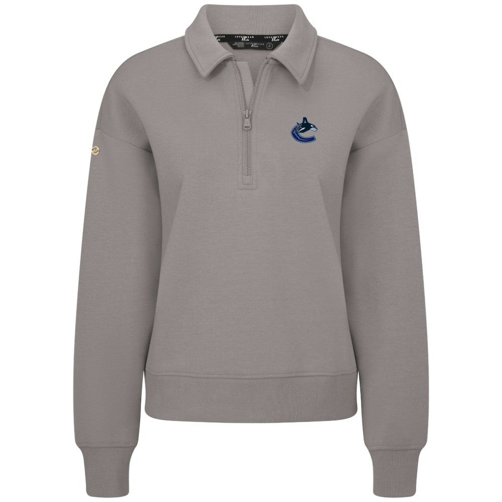 NHL Vancouver Canucks Levelwear Women's Canmore Quarter-Zip Pullover