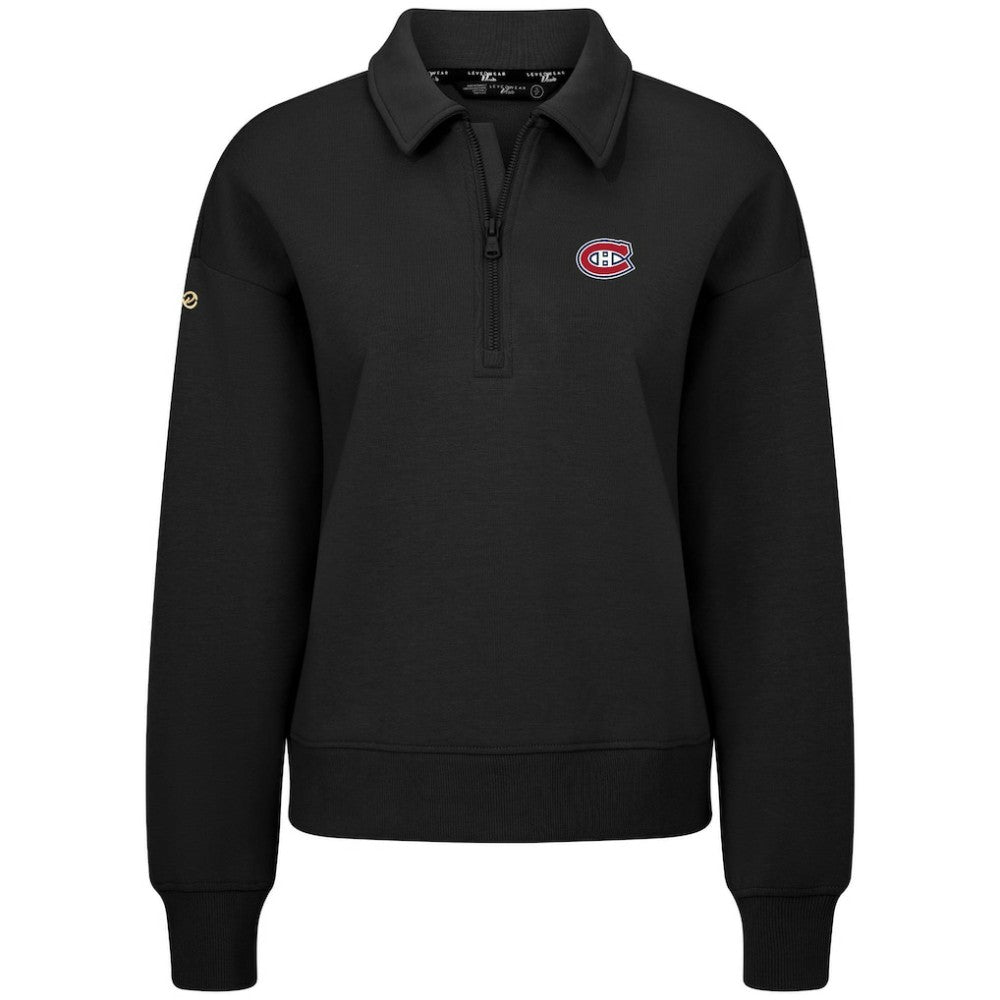 NHL Montreal Canadiens Levelwear Women's Canmore Quarter-Zip Pullover