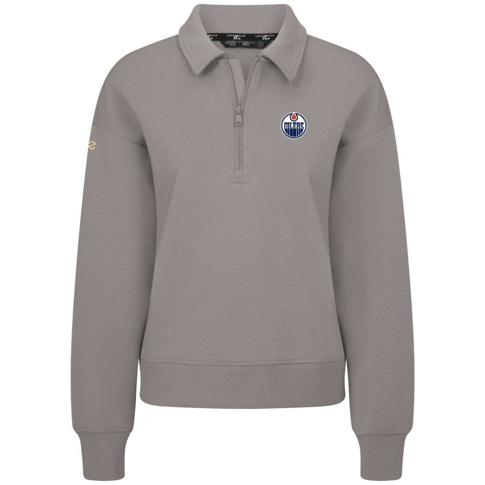 NHL Edmonton Oilers Levelwear Women's Canmore Quarter-Zip Pullover
