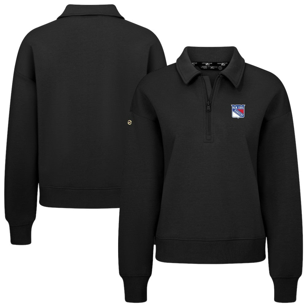 NHL New York Rangers Levelwear Women's Canmore Quarter-Zip Pullover
