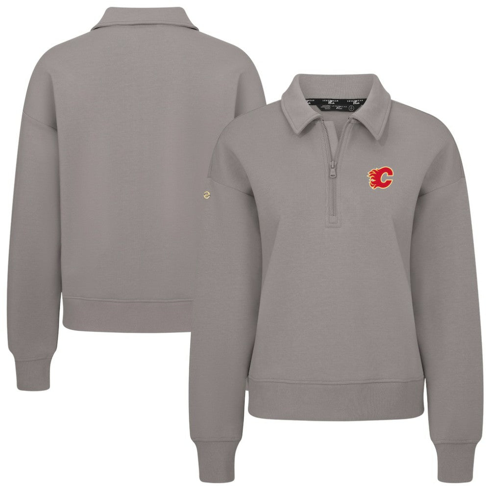 NHL Calgary Flames Levelwear Women's Canmore Quarter-Zip Pullover