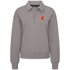 NHL Calgary Flames Levelwear Women's Canmore Quarter-Zip Pullover