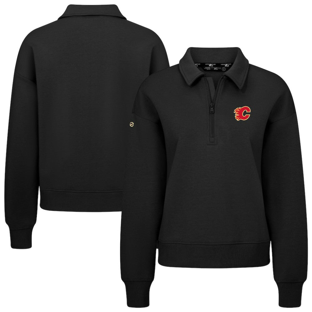 NHL Calgary Flames Levelwear Women's Canmore Quarter-Zip Pullover