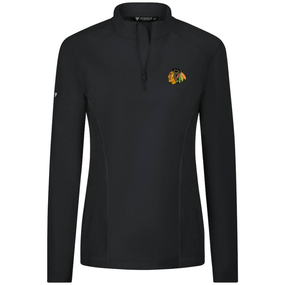 NHL Chicago Blackhawks Levelwear Women's Upright Quarter-Zip Pullover