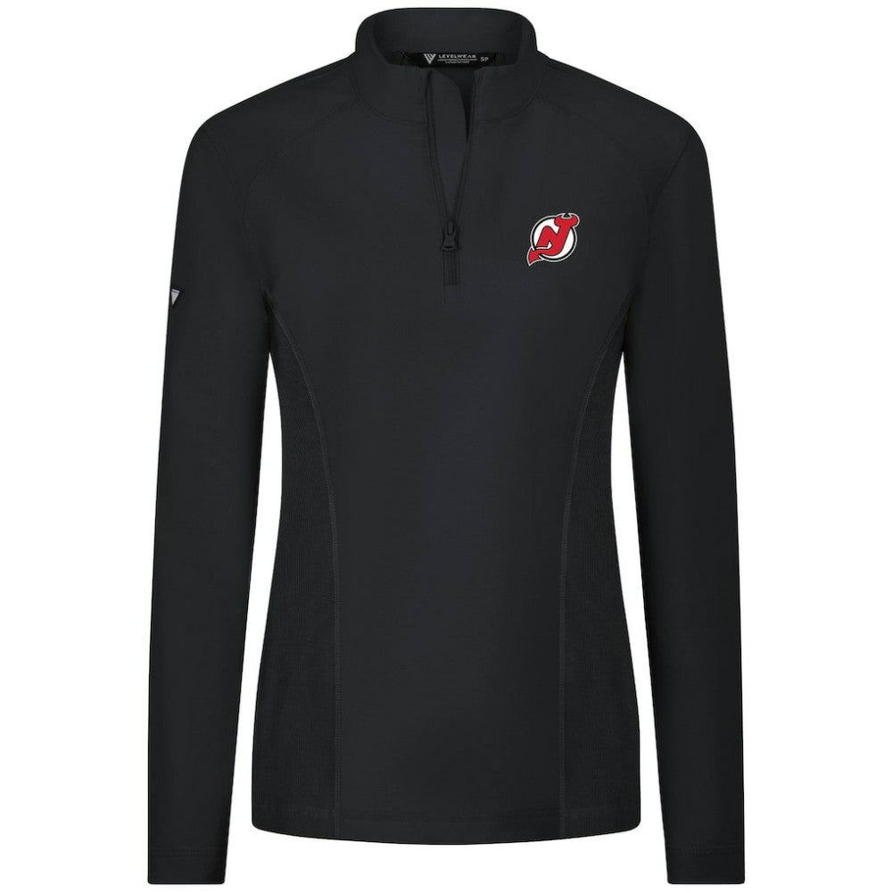 NHL New Jersey Devils Levelwear Women's Upright Quarter-Zip Pullover