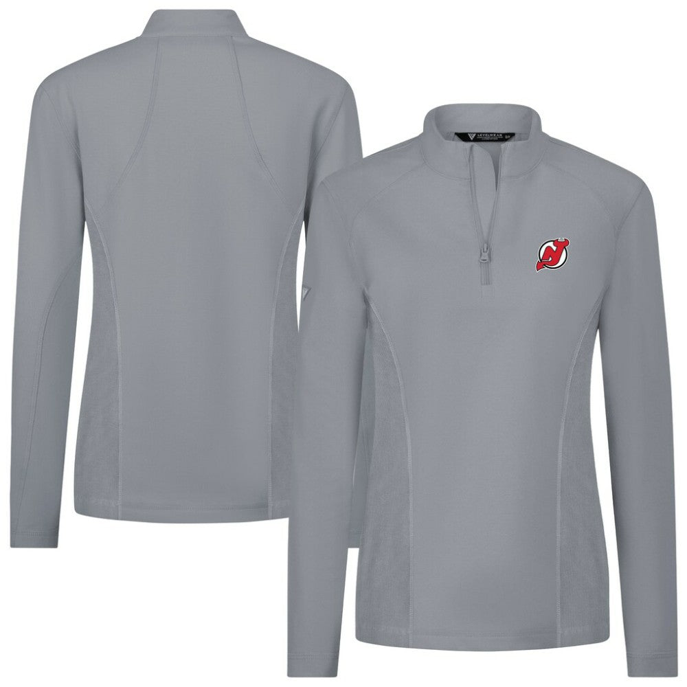 NHL New Jersey Devils Levelwear Women's Upright Quarter-Zip Pullover