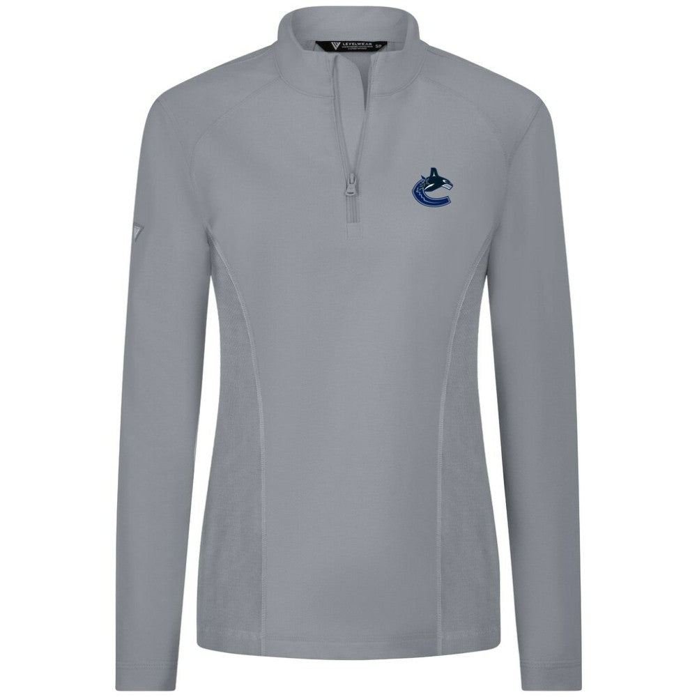 NHL Vancouver Canucks Levelwear Women's Upright Quarter-Zip Pullover
