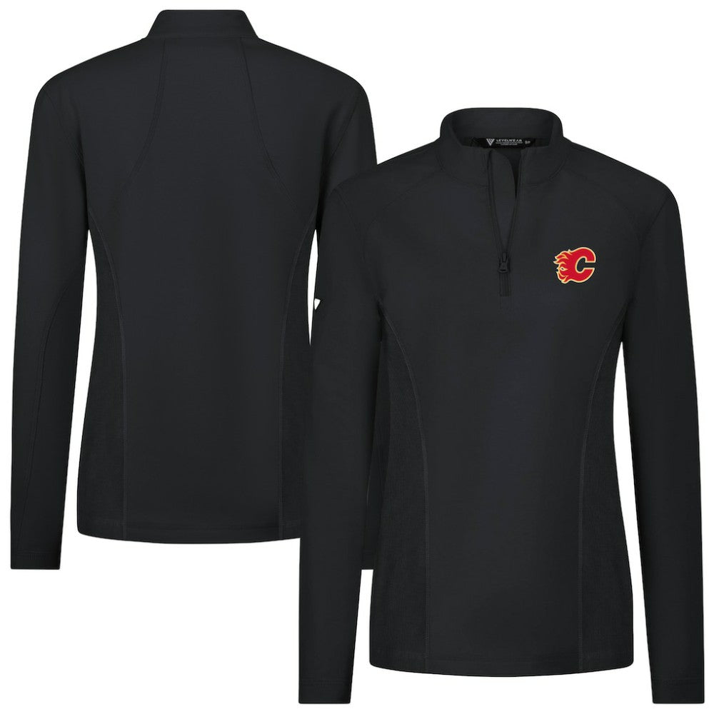 NHL Calgary Flames Levelwear Women's Upright Quarter-Zip Pullover