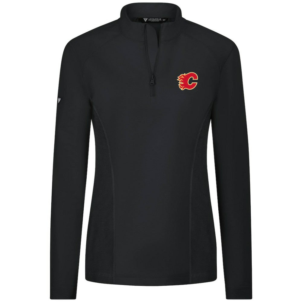 NHL Calgary Flames Levelwear Women's Upright Quarter-Zip Pullover