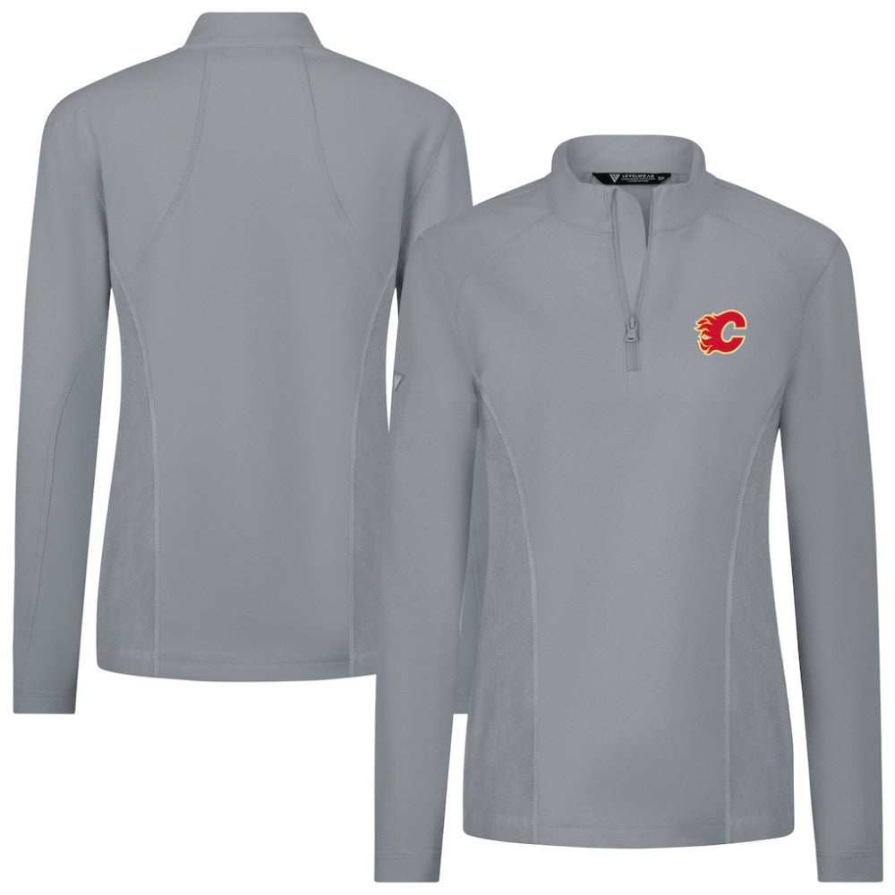 NHL Calgary Flames Levelwear Women's Upright Quarter-Zip Pullover