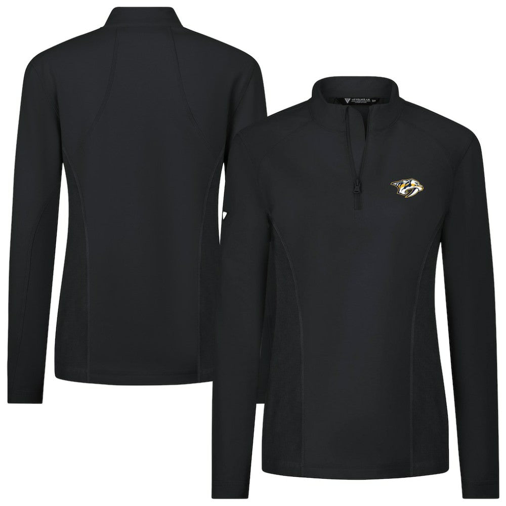 NHL Nashville Predators Levelwear Women's Upright Quarter-Zip Pullover