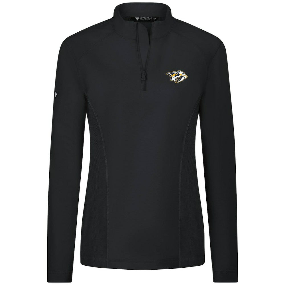 NHL Nashville Predators Levelwear Women's Upright Quarter-Zip Pullover