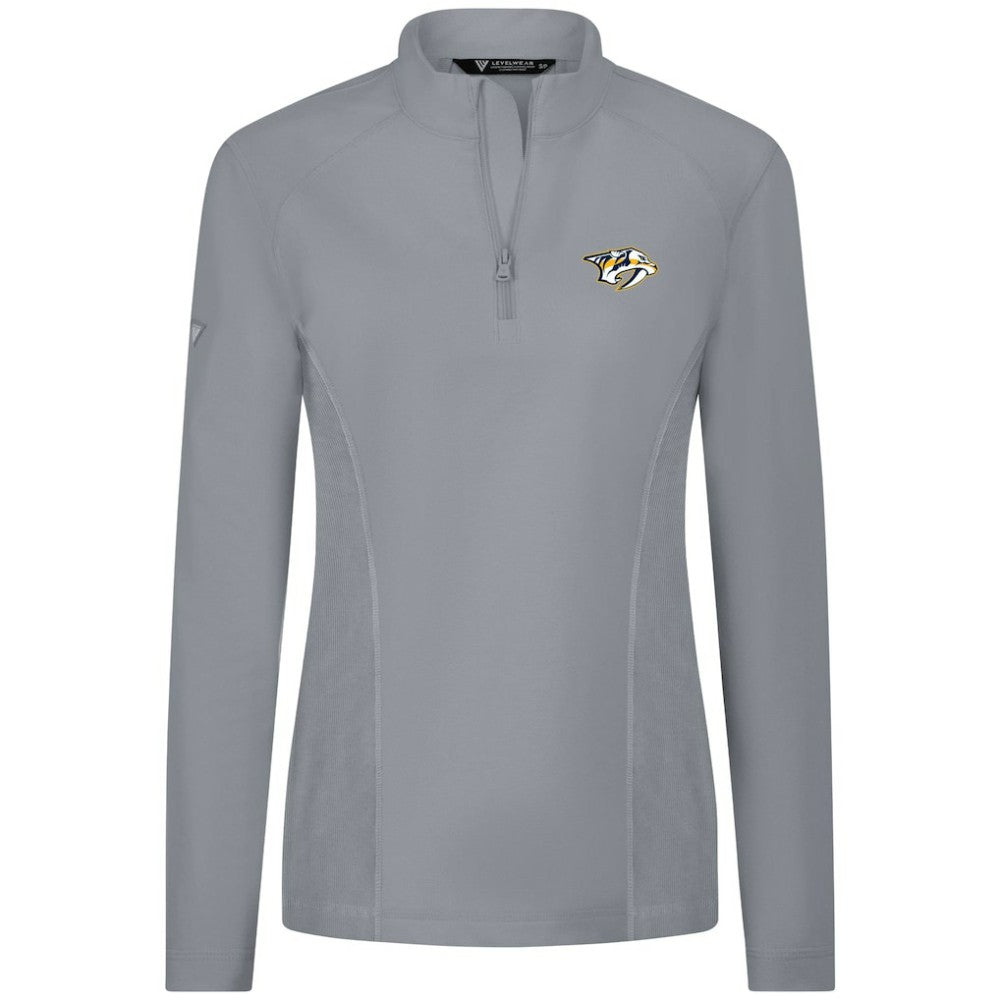 NHL Nashville Predators Levelwear Women's Upright Quarter-Zip Pullover