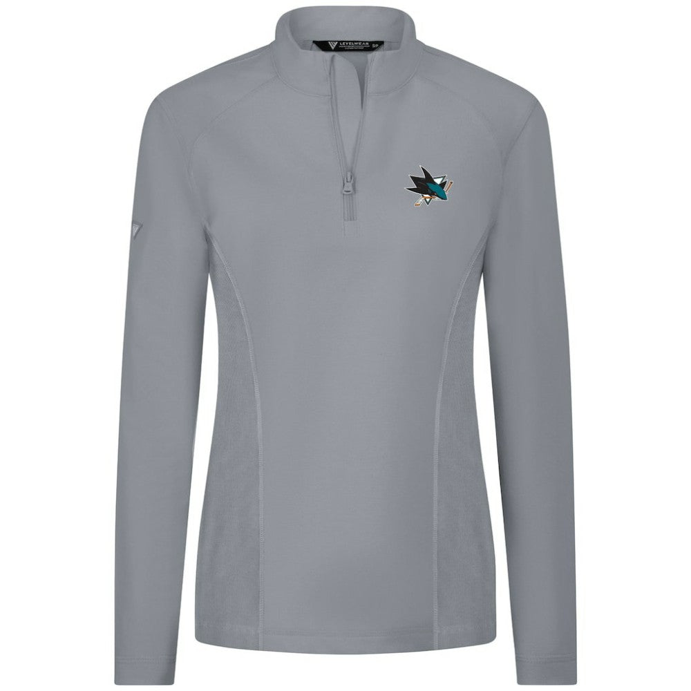 NHL San Jose Sharks Levelwear Women's Upright Quarter-Zip Pullover