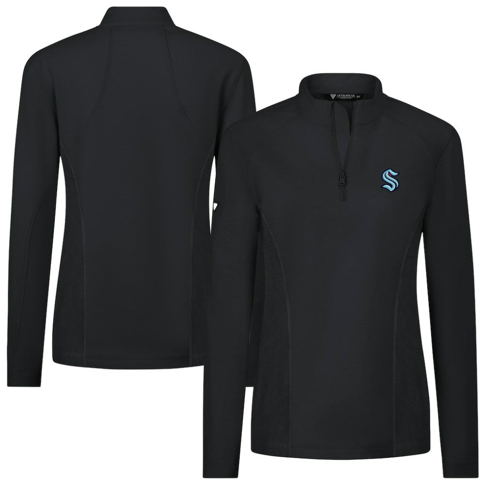 NHL Seattle Kraken Levelwear Women's Upright Quarter-Zip Pullover