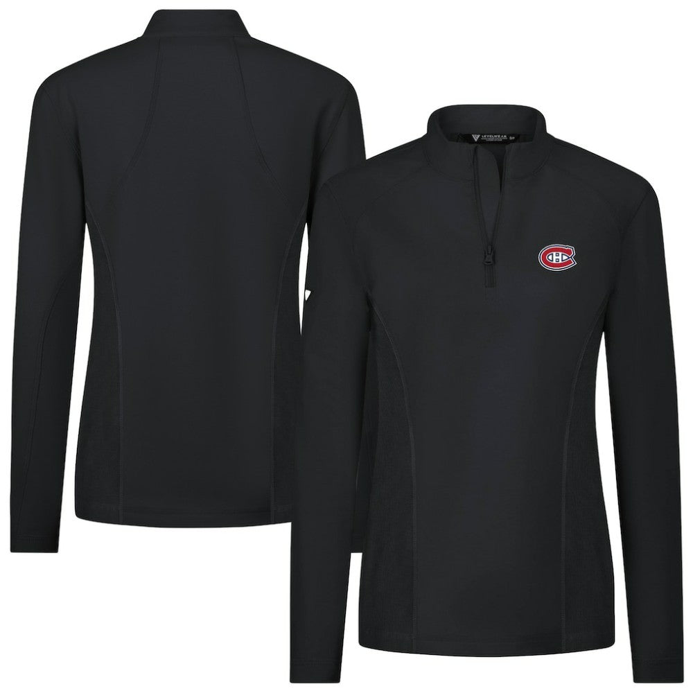 NHL Montreal Canadiens Levelwear Women's Upright Quarter-Zip Pullover