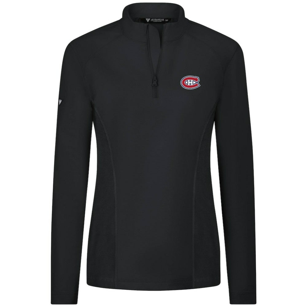 NHL Montreal Canadiens Levelwear Women's Upright Quarter-Zip Pullover