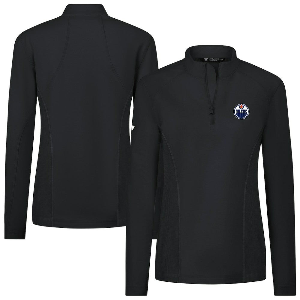 NHL Edmonton Oilers Levelwear Women's Upright Quarter-Zip Pullover