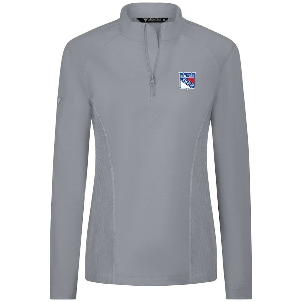 NHL New York Rangers Levelwear Women's Upright Quarter-Zip Pullover