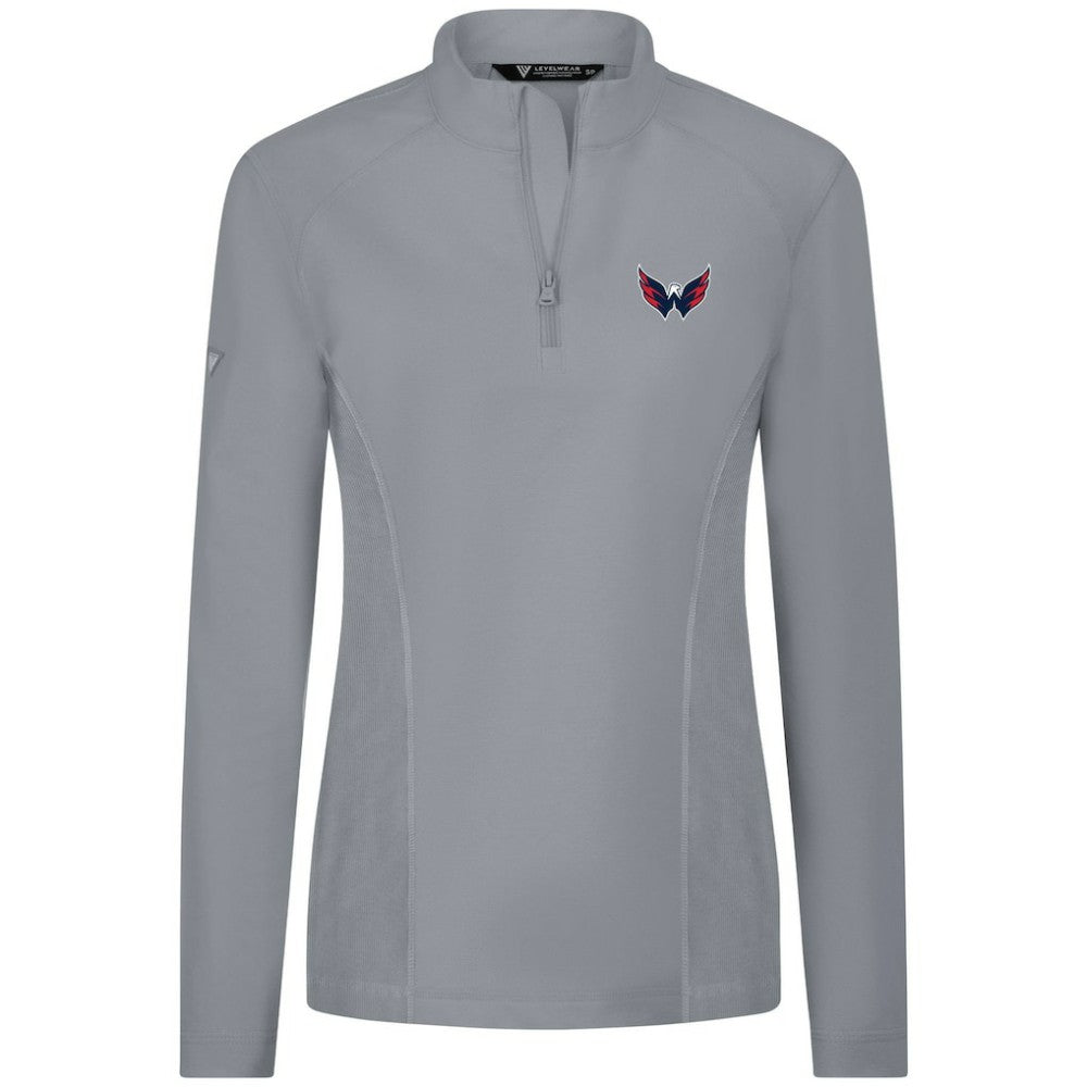 NHL Washington Capitals Levelwear Women's Upright Quarter-Zip Pullover