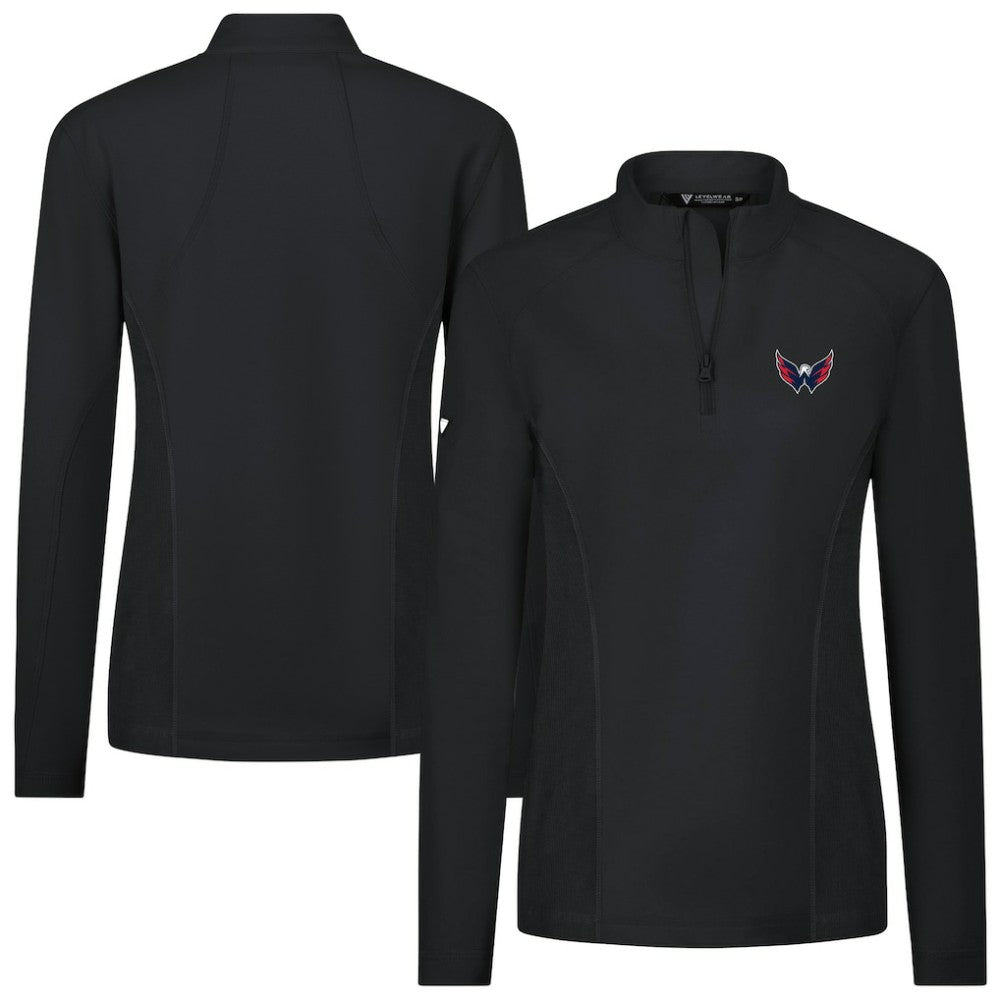 NHL Washington Capitals Levelwear Women's Upright Quarter-Zip Pullover