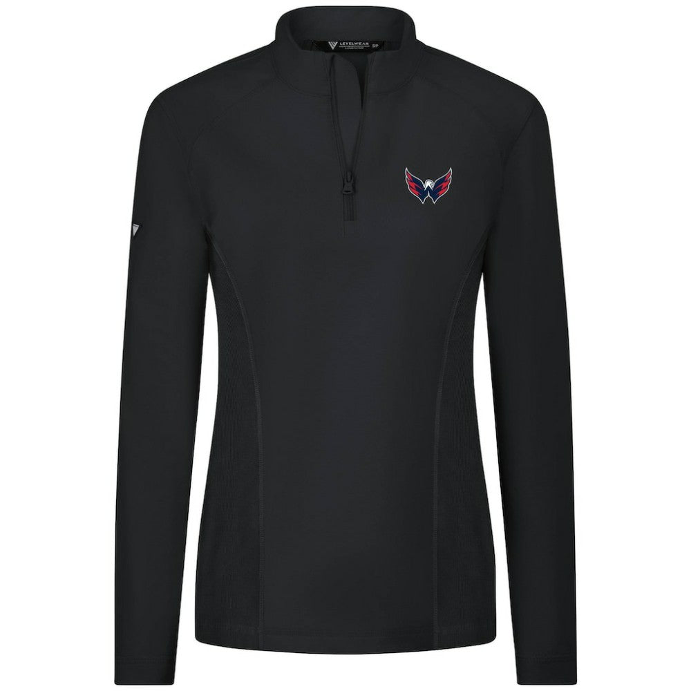 NHL Washington Capitals Levelwear Women's Upright Quarter-Zip Pullover