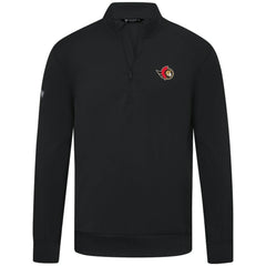 NHL Ottawa Senators Levelwear Upright Tri-Blend Quarter-Zip Pullover