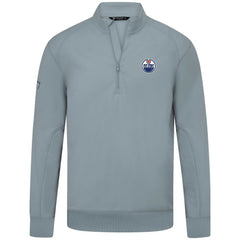 NHL Edmonton Oilers Levelwear Upright Tri-Blend Quarter-Zip Pullover